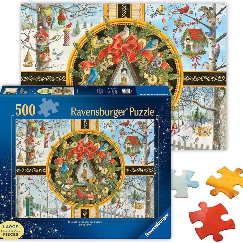 Ravensburger Festive Birds 500-Piece Puzzle - like new